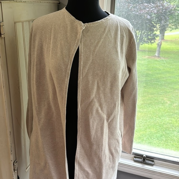 J Crew Woman’s 100% Cotton Open Cardigan With Pockets - Picture 3 of 10